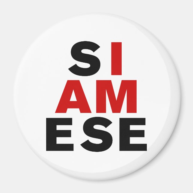 JAG ÄR SIAMESE MAGNET (Framsidan)