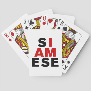JAG ÄR SIAMESE SPEL KORT