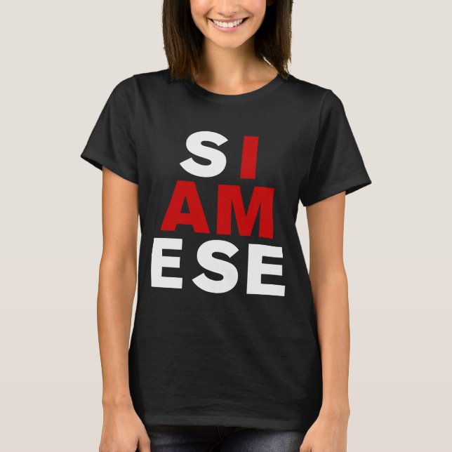 JAG ÄR SIAMESE T SHIRT (Framsida)