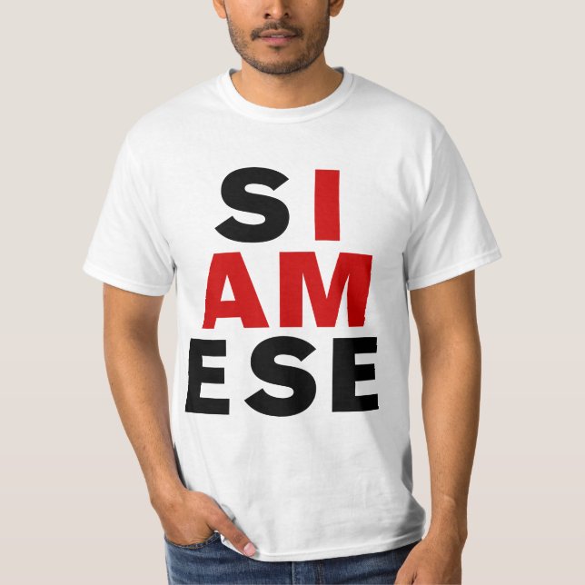JAG ÄR SIAMESE T SHIRT (Framsida)