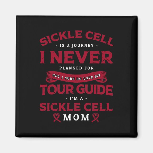 Jag är sickle Cell Mamma - sickle Cell Disease Awa Magnet (Framsidan)
