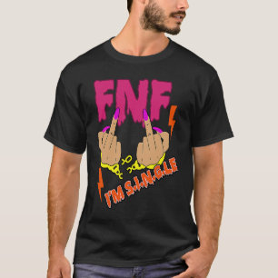 Jag är singel Sassy tjej fredag kväll BFF Bästa vä T Shirt