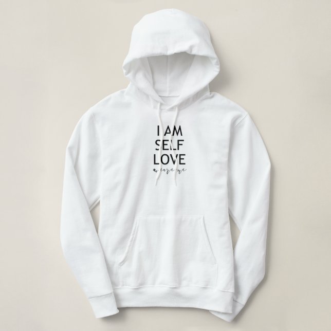 Jag är själv Kärlek inspirationsoffert T Shirt (Design framsida)