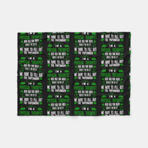 Jag är sjukgymnastik  fleecefilt