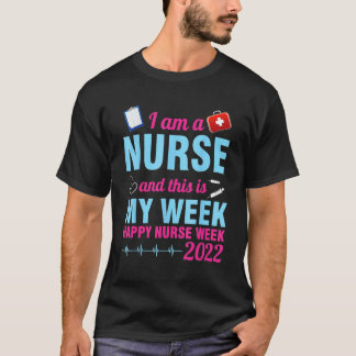Jag Är Sjuksköterska Det Här Är Min Vecka Glad Sju T Shirt