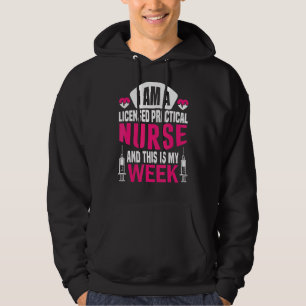 Jag är sjuksköterska och det här är min veckas lic hoodie