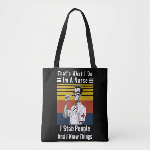 Jag är sjuksköterska och jag känner Sak Tote Bag Tygkasse