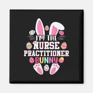Jag är sjuksköterskans Bunny Glad påsk Day Magnet