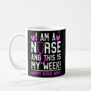 Jag är sjuksköterskekår Lycklig Nurses Vecka 1 Kaffemugg