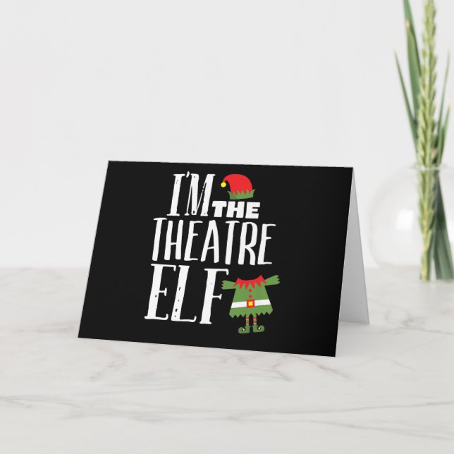 Jag är skådespelerska Elf Matchande skådespeleri C Kort (Framsida)
