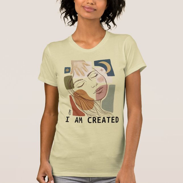 JAG ÄR SKAPAD - Av Design T Shirt (Framsida)