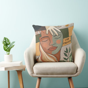 JAG ÄR SKAPAD -Boho Modern Inspiration Kudde