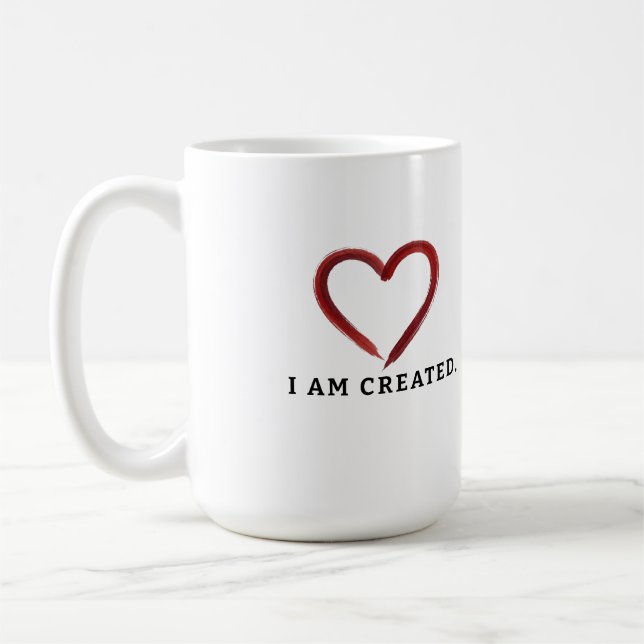 Jag Är Skapad Kaffemugg (Vänster)