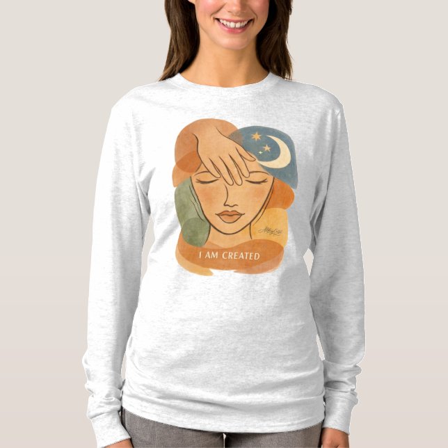 Jag Är Skapad - Skaparens Hand T Shirt (Framsida)