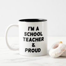 JAG ÄR SKOLTEACHER OCH STOPPAD TvåTON COFFEE MUGG