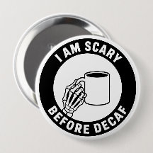 Jag Är Skräckinjagande Innan Kaffe Halloween