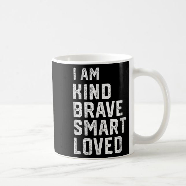 Jag är smart Modig, starkt slags, förlorad motivat Kaffemugg (Höger)