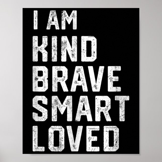Jag är smart Modig, starkt slags, förlorad motivat Poster (Framsidan)