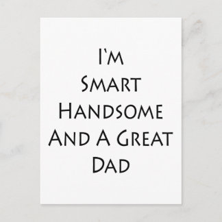Jag är smart och Underbar Pappa Vykort