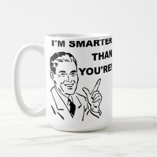 Jag är smartare än du är rolig Mugg