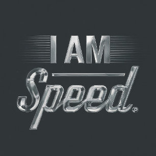Jag är snabb, fetstilt grafik och komfort i vit fä t shirt