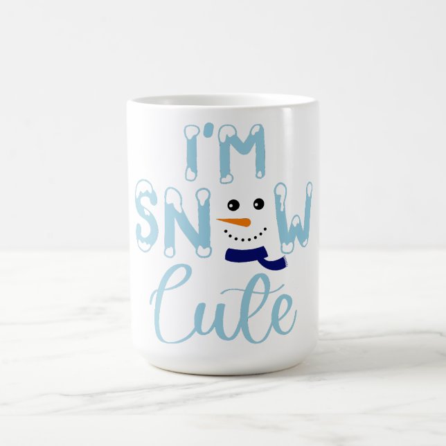 Jag är Snö Cute Kaffemugg (Center)