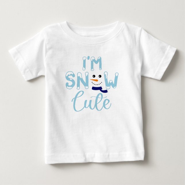 Jag är Snö Cute T Shirt (Framsida)