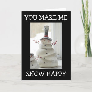 JAG ÄR "SNÖ LYCKLIG", SÅ *MÖTA MIG UNDER MISTLETOD HELGKORT