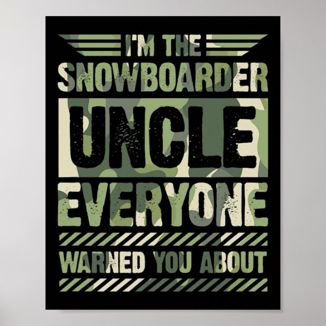 Jag är Snowboarder-morbror alla varnade dig om Poster (Framsidan)