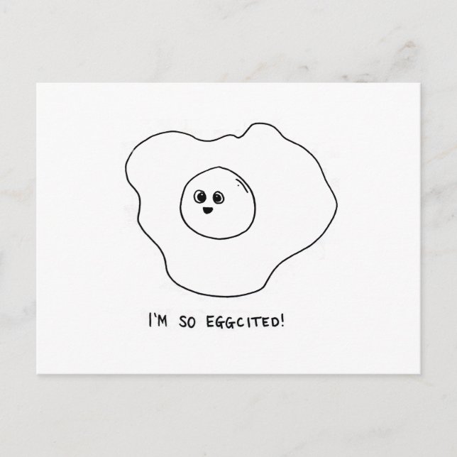 Jag är So Eggted Vykort (Framsida)