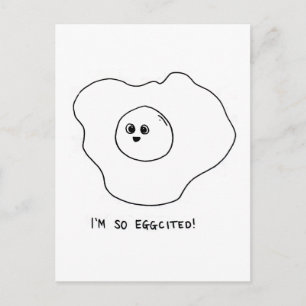 Jag är So Eggted Vykort