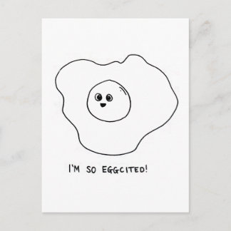Jag är So Eggted Vykort