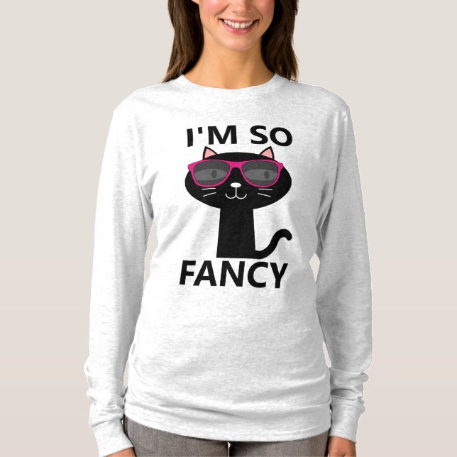 JAG ÄR SO FINARE DAM CAT T-Shirts (Framsida)