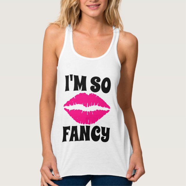 JAG ÄR SO FINARE T-Shirts Linne Med Racerback (Framsida)