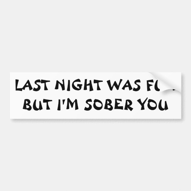 JAG ÄR SOBER (SÅ HÖGST) DU FÄSTA Cookie Stil Bildekal (Framsidan)