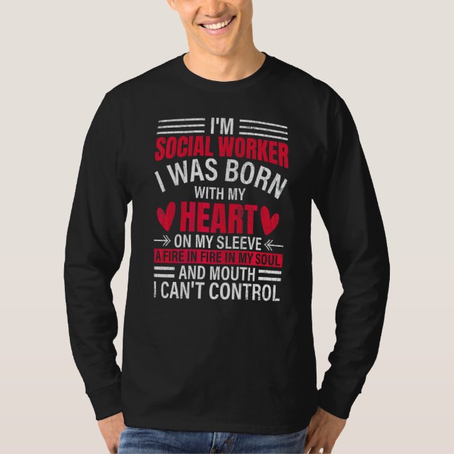 Jag är Social Worker Social Work Graphic T Shirt (Framsida)