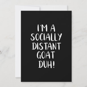Jag är socialistiskt avsides Goat Funny Halloween Spara Datumet