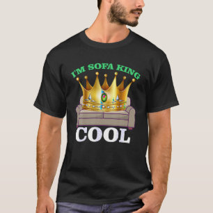 Jag är Soffa Kung Coola Funny Joke Meme Far dag Hu T Shirt
