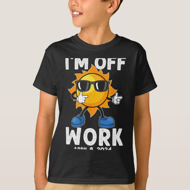 Jag är solförmörkelse sol ledig t shirt (Framsida)