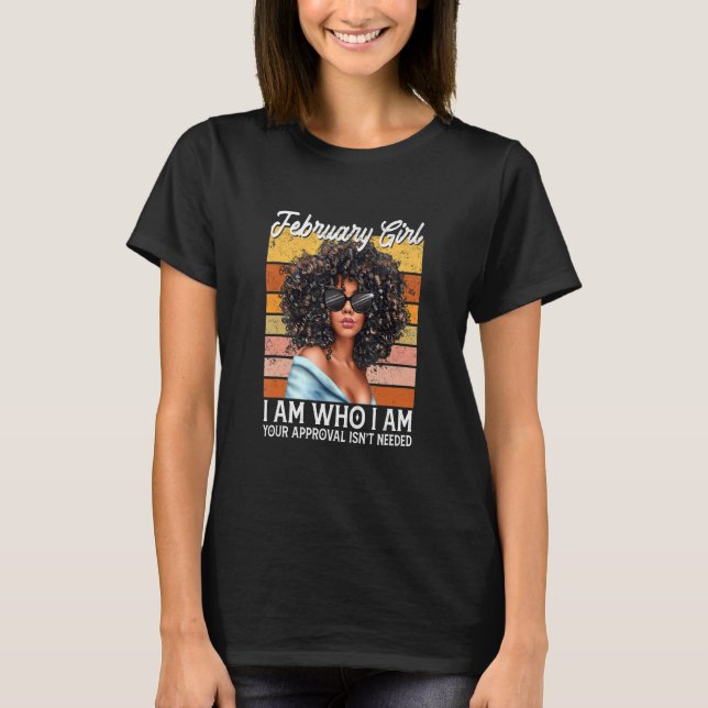 Jag är som Afro Melanin Afro Blac T Shirt (Framsida)