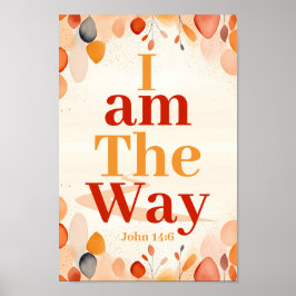 Jag är som Boho Christian Wall Art Skriv ut Poster