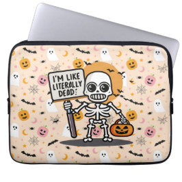 Jag är som Literally Dead Spooktacular Roligt Hall Laptop Fodral