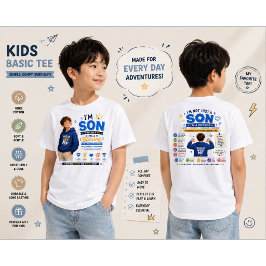 Jag är Son t-shirt-design | Pojkmotiverande design T Shirt