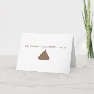 JAG ÄR SORRY FUNNY CARD KORT