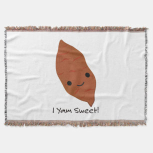 Jag är söt kawaii Söt Sötpotatis Filt