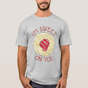 Jag är söt på dig Cherry Danish Pastry Foodie Kärl T Shirt