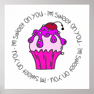 Jag är söt på dig Valentine Poster