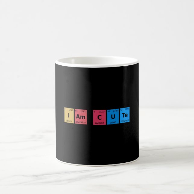 Jag är Söt Periodiska Systemet Kaffemugg (Center)