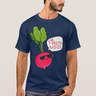 Jag är Söt RadIsh Funny Vegetarian Vegan Radish T Shirt
