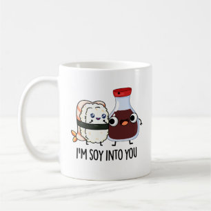 Jag är soy in i dig Cute Soy Sauce Pun Kaffemugg